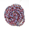 Baking Paint Glass Beads Strands X-DGLA-Q023-6mm-DB69-3