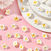 100Pcs Handmade Polymer Clay 3D Flower Plumeria Beads CLAY-SC0002-48C-5