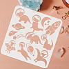 Large Plastic Reusable Drawing Painting Stencils Templates DIY-WH0172-673-3