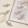6Pcs Zinc Alloy Rhinestone Hair Bobby Pins PHAR-GO0001-10-4