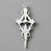Siam Rhinestone Cross Pendant with Red Enamel ENAM-WH0001-06AS-04-2