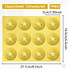 12 Sheets PET Adhesive Wax Seal Stickers DIY-WH0451-044-2
