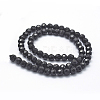 Natural Obsidian Beads Strands G-P335-14-6mm-2