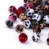 Handmade Plush Cloth Fabric Covered Charms X-WOVE-S082-14mm-M1-1
