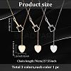 3Pcs 3 Colors Stainless Steel Lariat Necklaces Set NJEW-AN0001-65-2