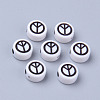 Opaque White Acrylic Beads MACR-S273-42A-2