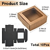 10Pcs 2 Colors Paper Candy Boxes CON-YW0001-82-3