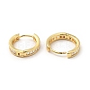 Clear Cubic Zirconia Hinged Hoop Earrings EJEW-F288-09-3