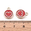 Alloy Enamel Pendants ENAM-Q002-01G-05-3