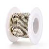 Brass Rhinestone Strass Chains CHC-T001-SS4.5-02G-3