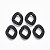 Spray Painted CCB Plastic Linking Rings CCB-R104-01A-01-1