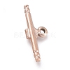 Ion Plating(IP) 304 Stainless Steel Toggle Clasps Parts STAS-M278-03RG-2