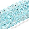 Transparent Baking Paint Glass Beads Strands DGLA-A034-T8mm-D12-1