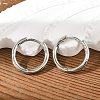 Brass Huggie Hoop Earrings LS-EJEW-K083-29P-1