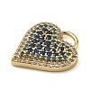 Brass Micro Pave Cubic Zirconia Pendants KK-I276-29G-03-2