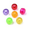 Transparent Acrylic European Beads TACR-T010-002-2