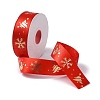 25 Yards Christmas Theme Printed Polyester Ribbon OCOR-C004-04B-1