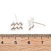 925 Sterling Silver Stud Earrings EJEW-K303-01S-11-4