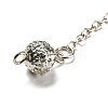 Natural Quartz Crystal Pointed Dowsing Pendulums AJEW-P113-01P-04-4