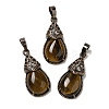 Natural Tiger Eye Pendants G-H065-01R-16-1