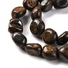 Natural Bronzite Beads Strands G-G146-A18-01-4