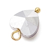 Transparent Glass Charms PALLOY-JF04198-01-5