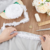 10M Cotton Mesh Pleated Elastic Lace Ribbon OCOR-DR0001-06-5