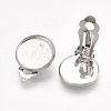 Non-Tarnish 304 Stainless Steel Clip-on Earring Findings STAS-S079-81D-3