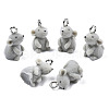 Flocky Resin Pendants X-RESI-N032-06-2