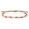 Adjustable Polyester Cord Braided Bracelets for Friendship Couple UP1845-5-1