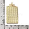 Brass Micro Pave Cubic Zirconia Pendant with Enamel KK-H458-02G-J01-3