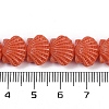 Synthetic Coral Dyed Carved Beads Strands X-CORA-K009-05A-02-4
