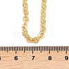 4MM Brass Textured Rolo Chain Necklaces for Men Women NJEW-L012-05G-5
