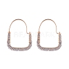 Alloy Rhinestone Hoop Earring PW-WGCB496-01-1