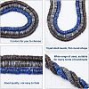 3 Strands 3 Colors Shell Beads Strands SSHEL-NB0001-23-5