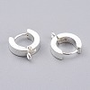 304 Stainless Steel Huggie Hoop Earrings Findings STAS-I167-01C-S-2