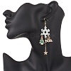 Alloy Enamel Dangle Earrings EJEW-TA00727-3