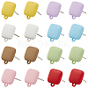 32Pcs 8 Colors Alloy Stud Earring Findings FIND-SC0015-80-1