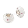 Lampwork & Brass Core European Beads LAMP-P019-01P-23-2