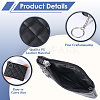 2Pcs 2 Colors Rhombus Pattern PU Leather Zip Pouches ABAG-CP0001-05-6