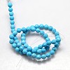 Natural Howlite Round Beads Strands TURQ-L017-3mm-02D-3
