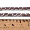 Electroplate Glass Beads Strands EGLA-D031-01-05-4