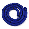 Handmade Polymer Clay Beads Strands CLAY-R089-6mm-112-3