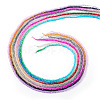 6 strands 6 colors Transparent Glass Beads Strands GLAA-TA0001-25-11