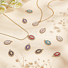 ARRICRAFT 60Pcs 6 Colors Alloy Rhinestone Pendants RB-AR0003-13-3