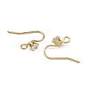 SHEGRACE Brass Pave Cubic Zirconia Earring Findings XGRQ4S645-743G-2