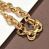 304 Stainless Steel Rolo Chain Bracelets for Women BJEW-S176-01G-C-2