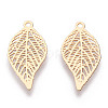 Rack Plating Brass Filigree Pendants KKC-T001-43KC-1