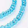 Transparent Glass Beads Strands X-GLAA-R135-2mm-08-3