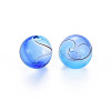 Transparent Handmade Blown Glass Globe Beads X-GLAA-T012-33A-03-2